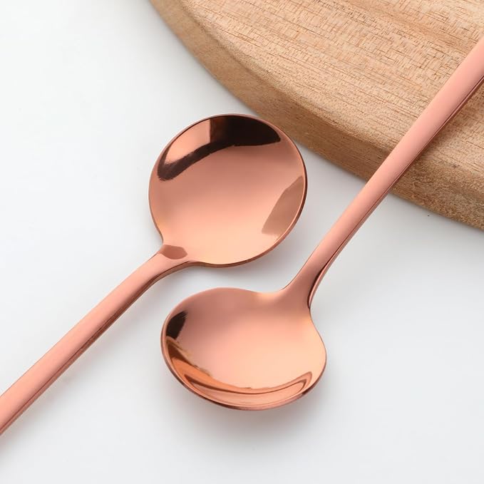 TEHAHA 8 Pcs Coffee Spoons, Stainless Steel Espresso Spoon，5.3 Inches Mini Tea - Image 3