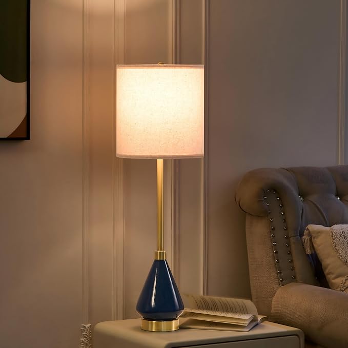 32" Gold Buffet Lamps Set of 2 - Image 7