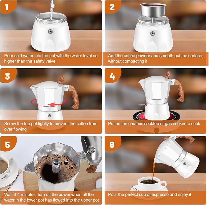 3 Cup Aluminum Espresso Stovetop Moka Pot Express Coffee Maker Percolator - Image 8