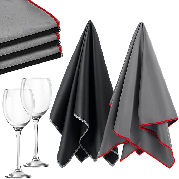 6 Pcs 19.6 x 23.6 Inch Large Microfiber Polishing Cloths Cleaning Cloths by Unknown