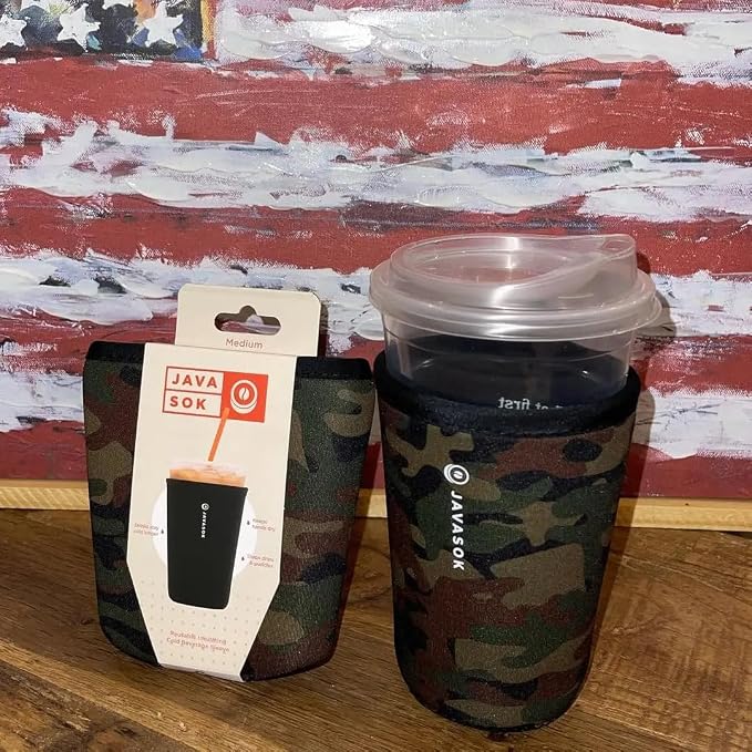 Sok It JavaSok Iced Coffee & Cold Soda Insulated Neoprene Cup Sleeve - Image 2