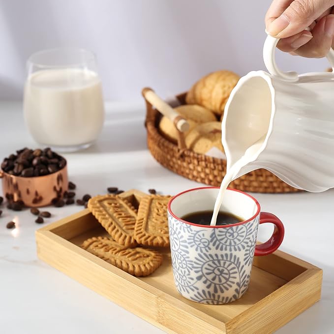 Selamica Ceramic 3.5 Oz Espresso Cups, Espresso Mugs 2.5 Inch Demitasse Cups - Image 4