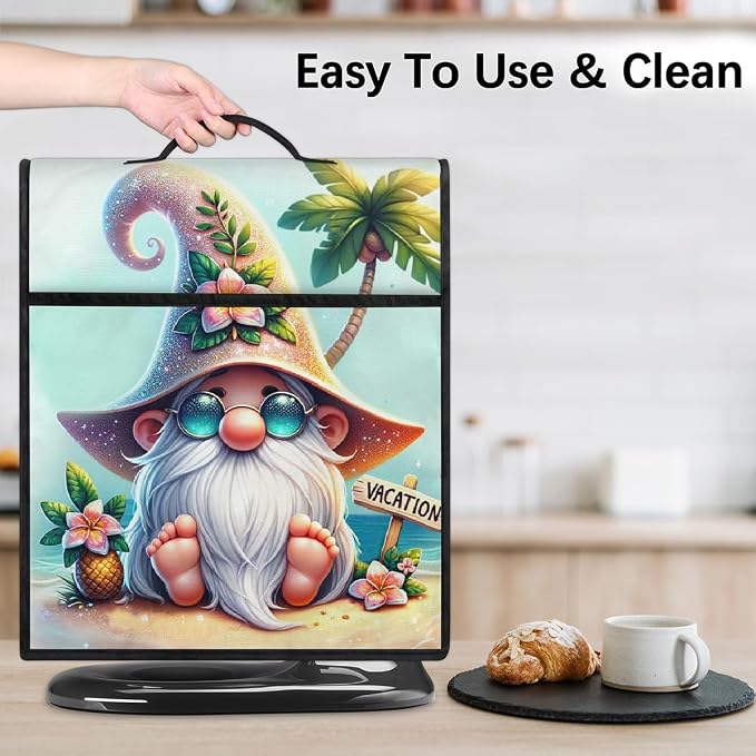 Gnome Kitchen Aid Mixer Cover Compatible Stand Mixer Dust Cover | Beach Summer - Image 6