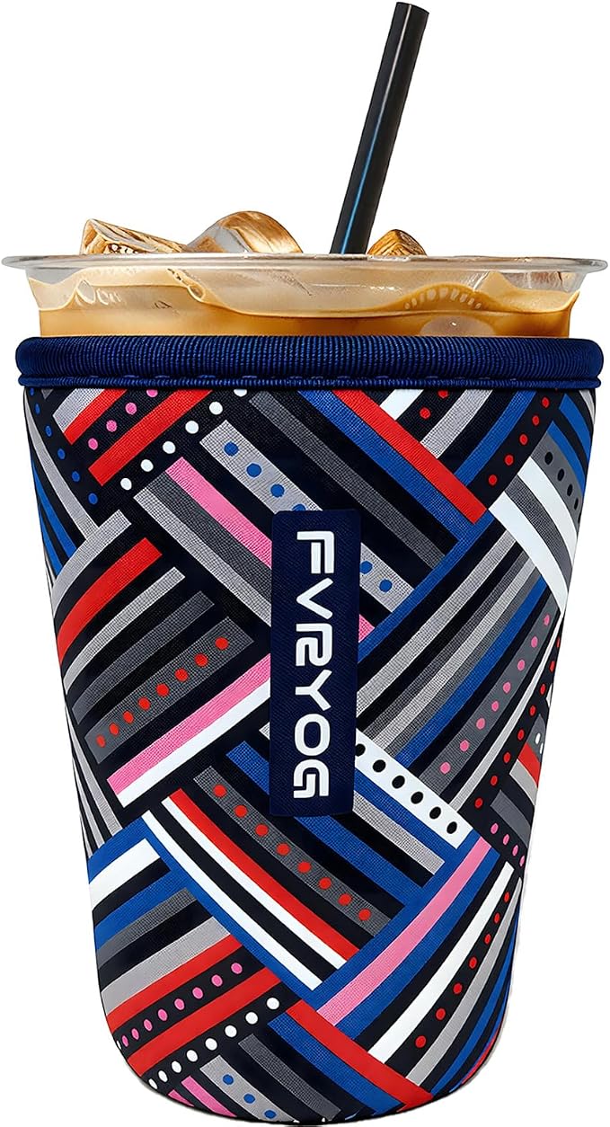 Reusable Insulated Neoprene Iced Coffee Sleeves by Fvryog