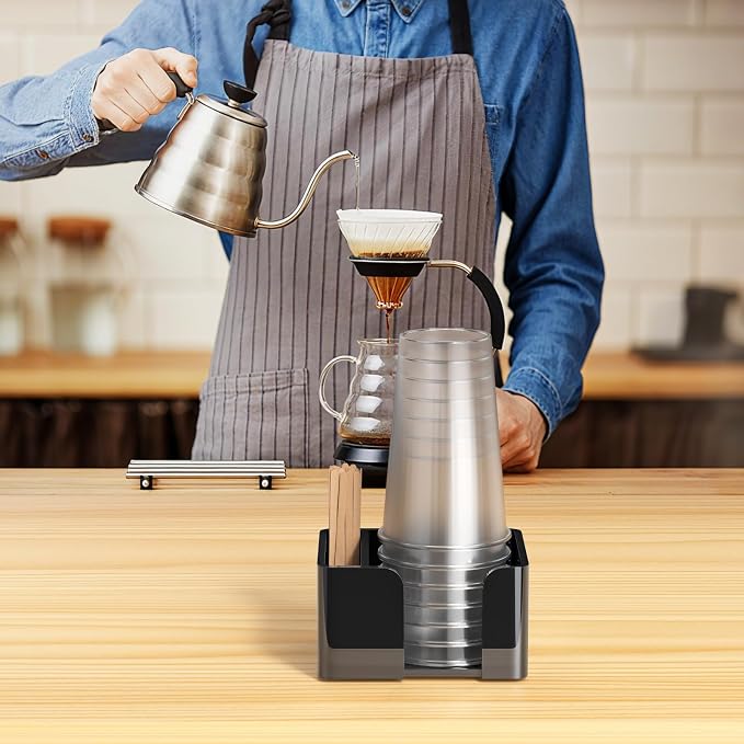 Coffee Bar Accessories and Organizer, Disposable Cup Holder - Image 7