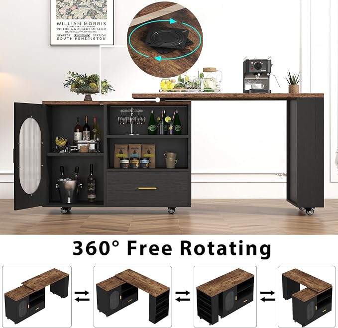 HSH 72" Rustic Kitchen Island - Image 2