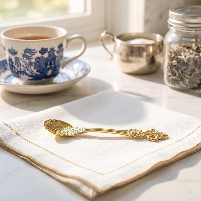 Yarlung 16 Pack Mini Coffee Spoons, 4.5 Inch Demitasse Vintage Spoon - Image 8