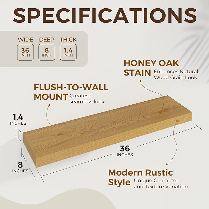 Dreamland 36 Inches Floating Shelves - Image 5
