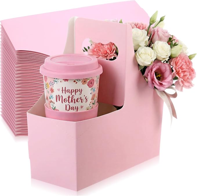 Dunzoom Pink 60 Pcs 2 Cups Drink Carrier - Image 7