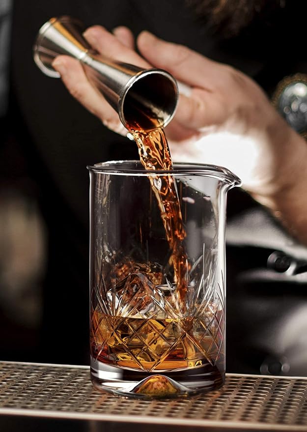 Mofado. Premium Crystal Cocktail Mixing Glass/Cocktail Shaker 18oz - Image 4