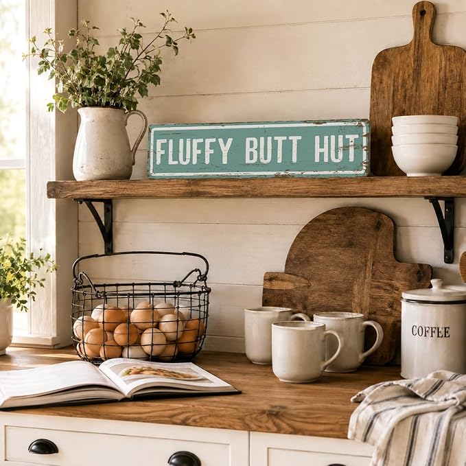 Rustic Farmhouse Style Chicken Coop Sign, Metal Outdoor Chicken House Signs - Image 5
