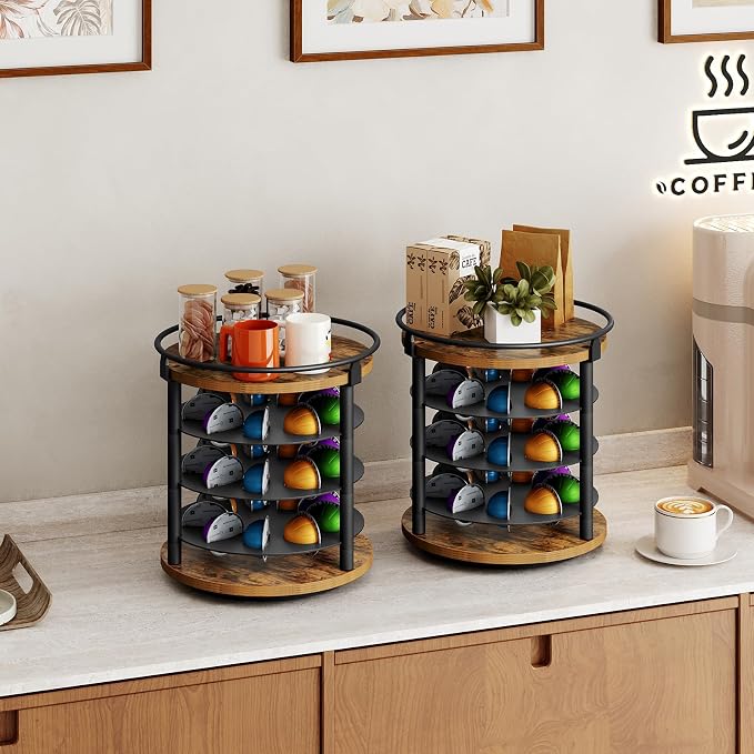 YATINEY Coffee Pod Holder for K Cup, 4 Tier Holder for Vertuo, Coffee Pod - Image 5