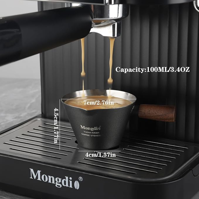 Mongdio Espresso Measuring Cup, Stainless Steel Espresso Shot Cups - Image 4