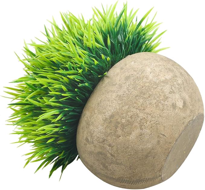 Mini Artificial Plants, Plastic Fake Green Grass Faux Greenery Topiary Shrubs - Image 4