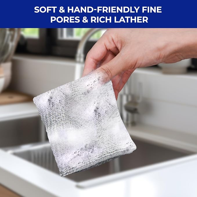 Wangjinpeng 12PCS Non-Scratch Multipurpose Steel Wire Dishcloths - Image 6
