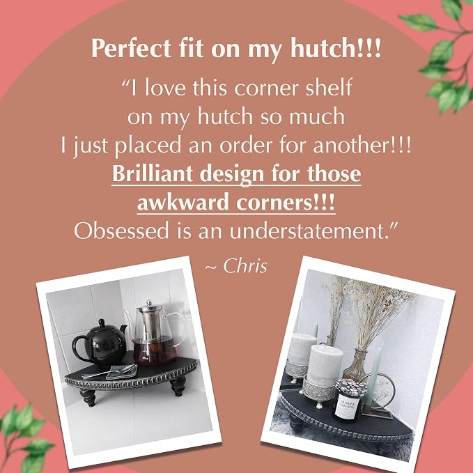 Corner Pedestal Stand Rustic Decor Riser - Image 3