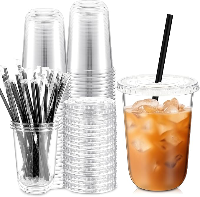 Ziliny 25 Set Clear Plastic Cups by Ziliny