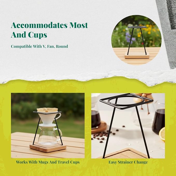 Pour over Stands Coffee Dripper Holder Portable Drip Coffee Stand Coffee - Image 5