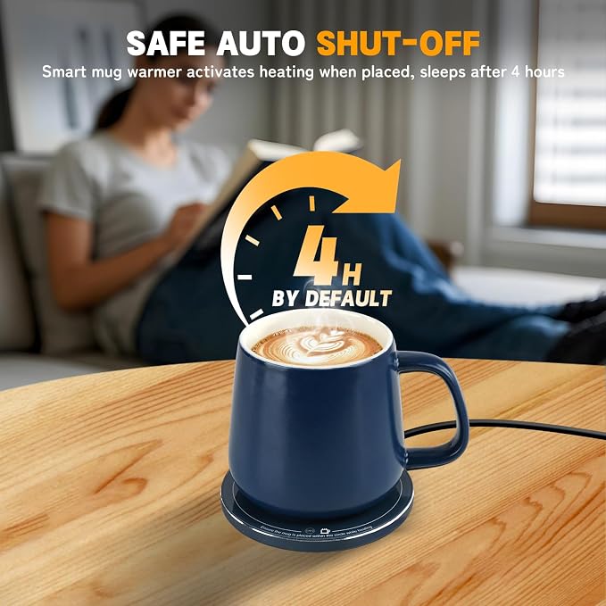 Smart-Warming Ceramic Mug & 15W Wireless Charger Combo - Image 4