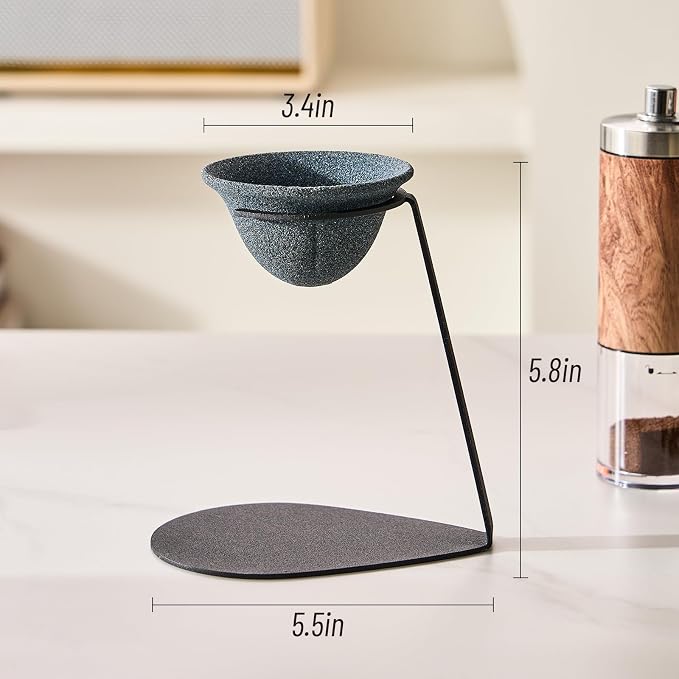 Baalaka Pour Over Coffee Dripper Set, Reusable Ceramics Coffee Filter, - Image 3