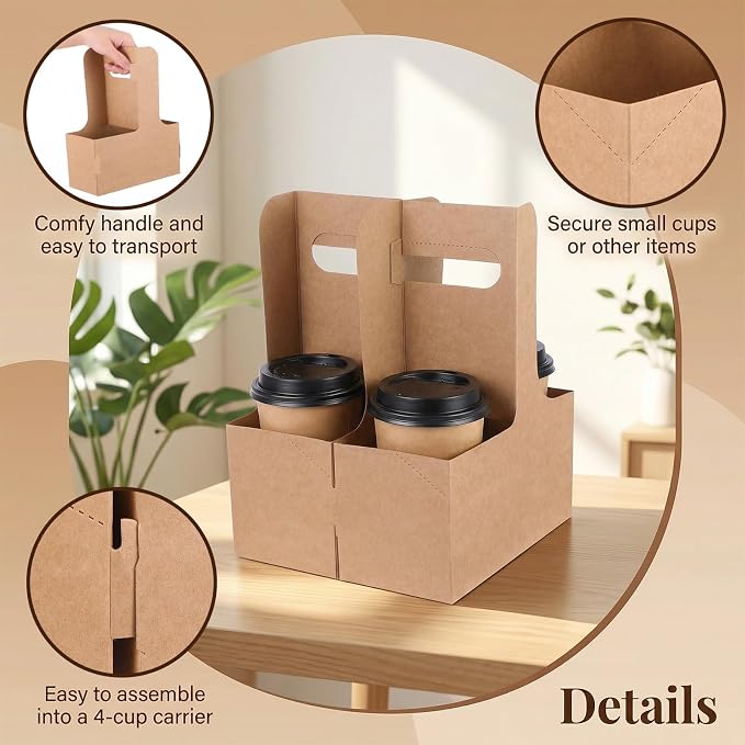 100 Pack 2-Cup Drink Carrier - Image 5
