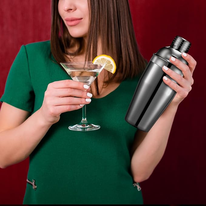 Nitial 9 Pcs Bar Cocktail Shaker Professional Stainless Steel Martini Drink - Image 6