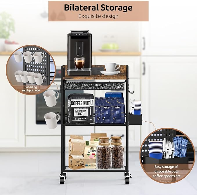 Compact Coffee Bar Cabinet - Image 7