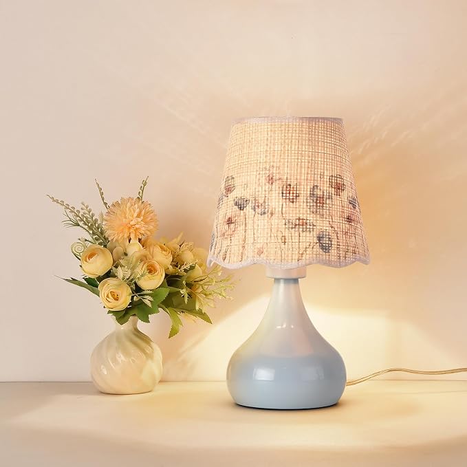 Ziqqeelam Blue Small Bedside Cute Table Lamp - Image 7