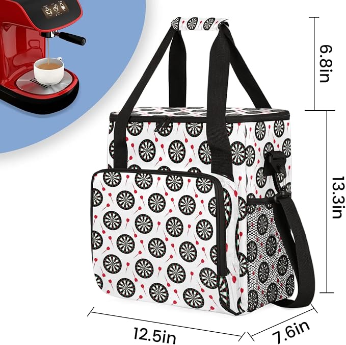 Darts Coffee Maker Travel Bag, Darts Large Carrying Storage Case Insulated - Image 2