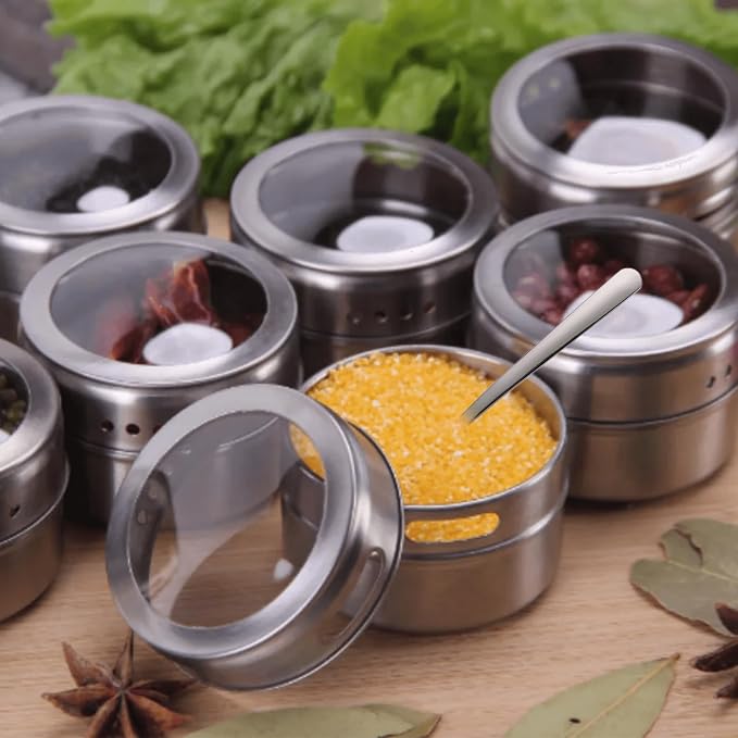 6 Pack 5.1 Inches Mini Spoons Small Coffee Teaspoon Medicine Spices Powder Spoon - Image 4