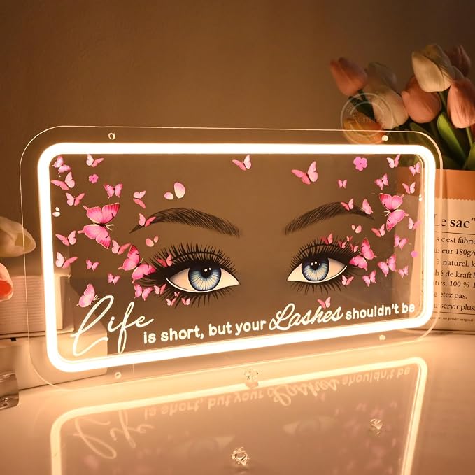 Britrio Lashes Neon Sign Light for Beauty Salon Eyelash Extension Studio - Image 2
