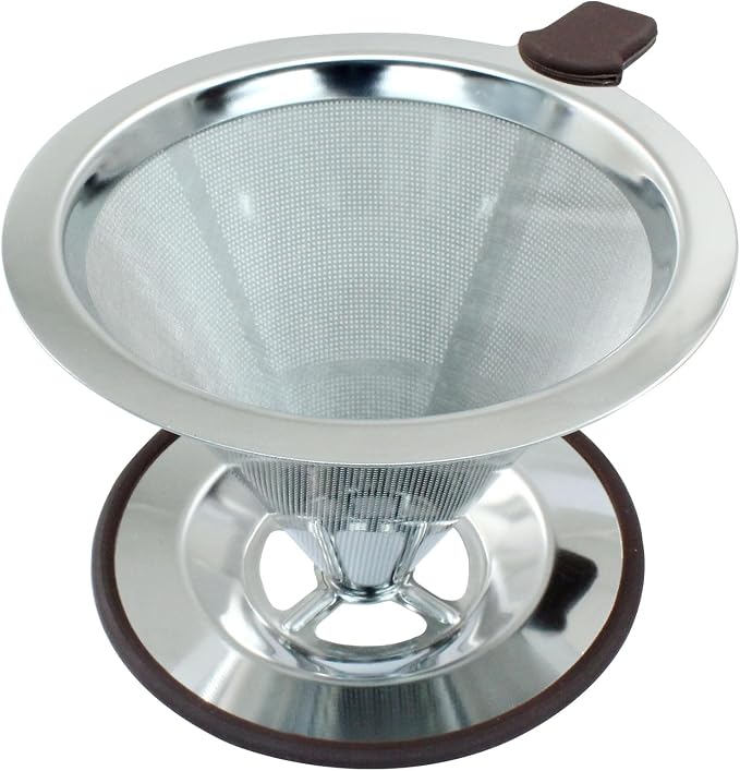 Waziaqoc Pour Over Coffee Dripper, Reusable Paperless Coffee Filter by Unknown