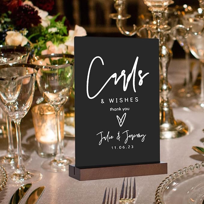 Small Chalkboard Sign with Stand, 8 x 12 Inch Double-Sided Table Blackboard - Image 6