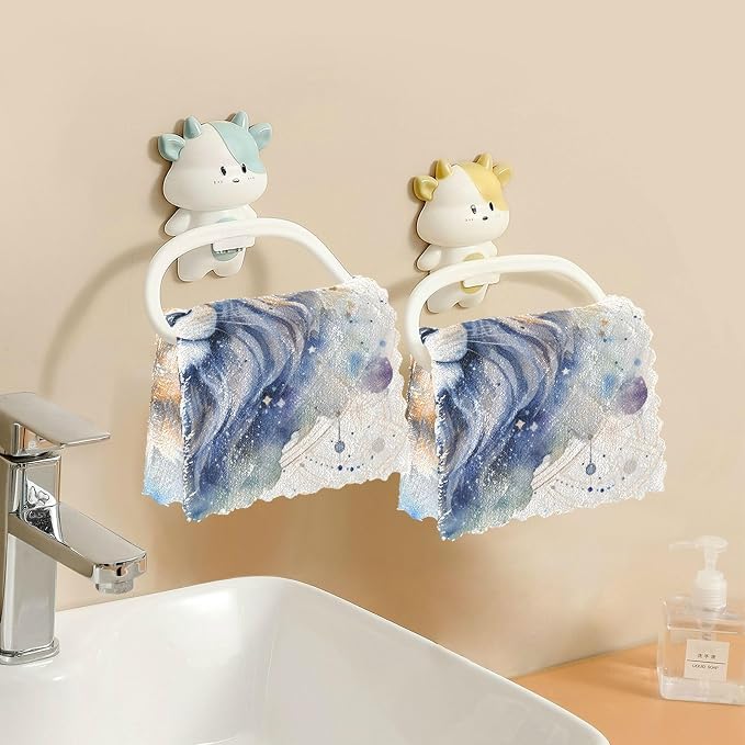 ALAZA Dish Towels Kitchen Cleaning Cloths Lion Dish Cloths Absorbent Kitchen - Image 5