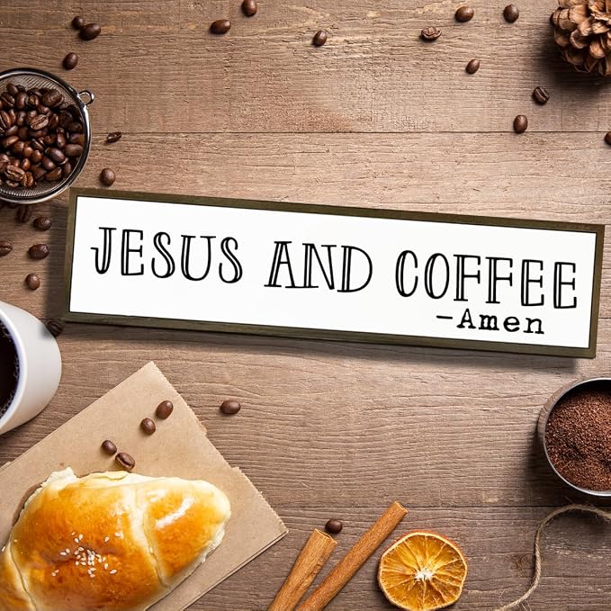 Christian Coffees Decor, Wall Decor Art, Rustic Coffee Station Decors, Coffees - Image 4