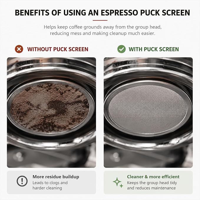 2pack Espresso Puck Screen, 51mm Puck Screen Compatible - Image 6