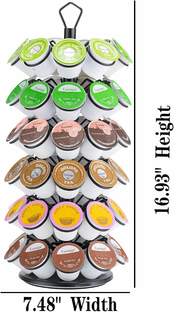 K-Cup Storage Coffee Capsules Pod Holder Carousel Capsule Display Storage - Image 2