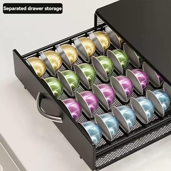 Coffee Pod Drawers, K Cup Storage, Holds Up to 40 Capsules - Image 3