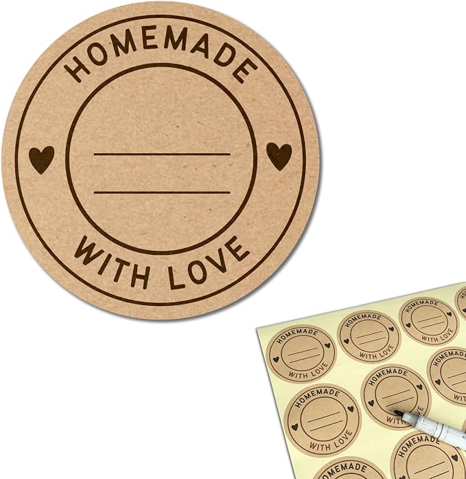 900 Pieces, Canning Labels for Jars to Write On by TownStix