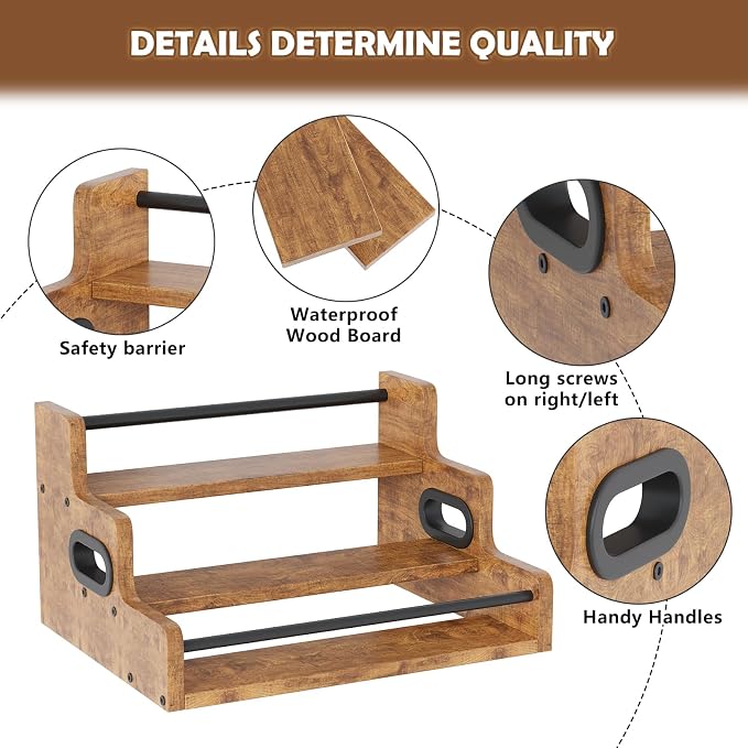Liquor Bottle Display Shelf, Wine Bottle Display Rack - Image 6
