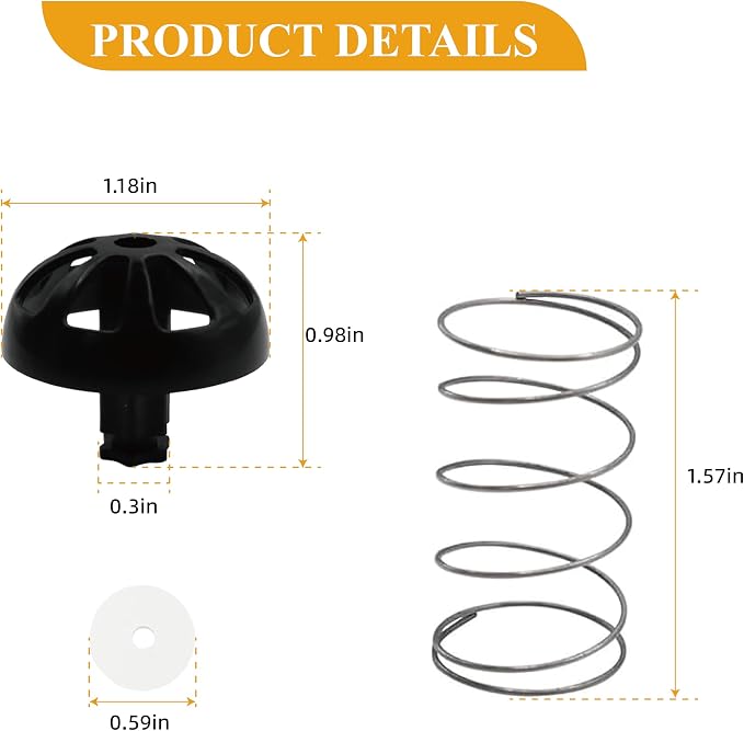 Coffee Machine Brew Basket Bottom Spring Loaded Stopper Kit - Image 2
