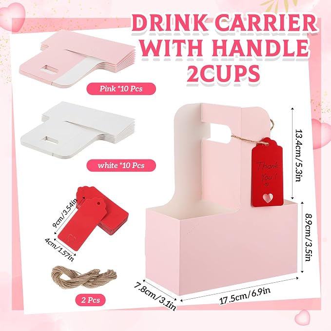 MotiMind 20 Pack Teacher Appreciation 2 Cup Drink Carrier - Image 2