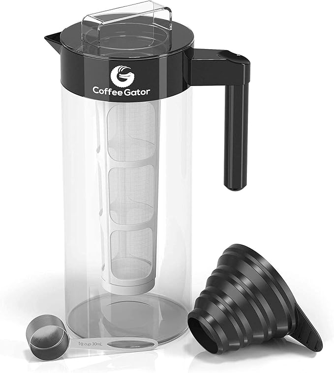 Coffee Gator Cold Brew Coffee Maker - 47 oz Iced Tea and Iced Coffee Maker and - Image 7