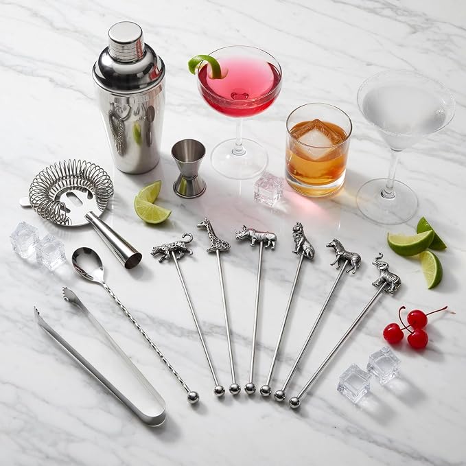 Homestia 7.5" Stainless Steel Swizzle Sticks, Drinks - Image 5
