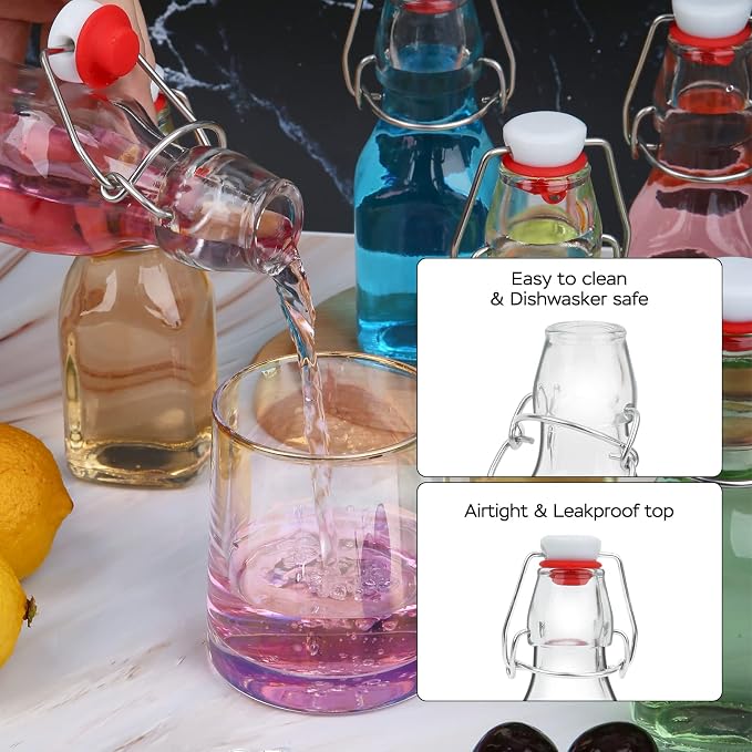 ZEBEIYU Swing Top Glass Bottles 4 oz - Image 7