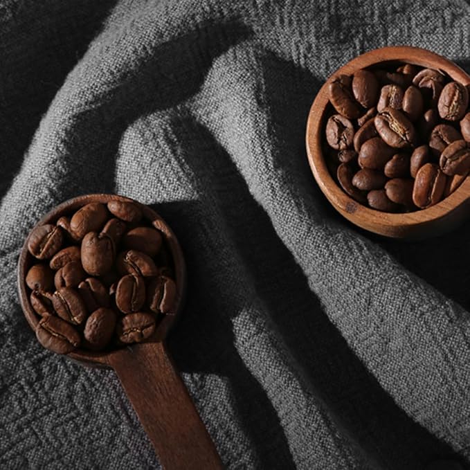 SUPVOX 2pcs Wear-resistant Small Wooden Coffee Scoops 8g Capacity Short Handle - Image 5