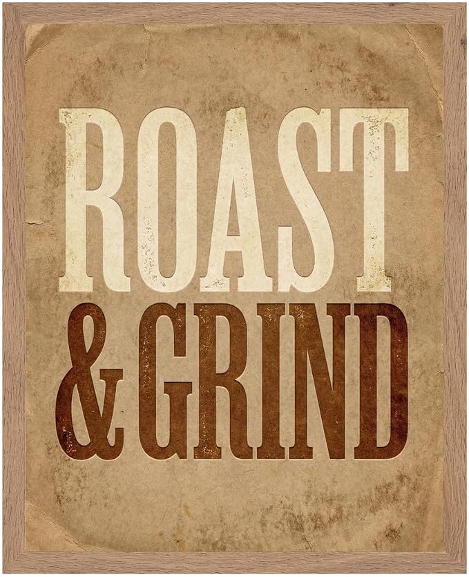 Lawrence Williams Designs Roast and Grind Poster by LawrenceWilliamsDesigns