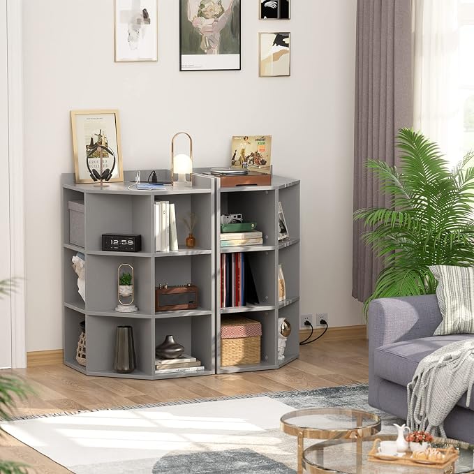 Aheaplus Corner Cabinet, Corner Storage - Image 2