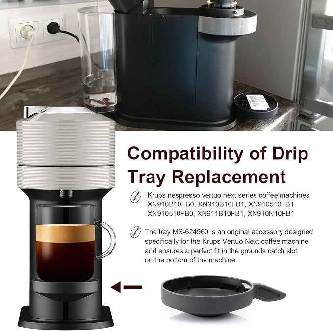 Coffee Machine Drip Tray Replacement MS-624960, Espresso Grinder Tray - Image 4