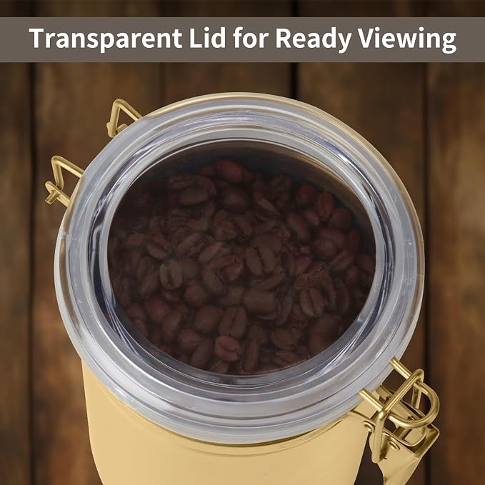 Kitchen Canister 41 oz, Airtight Stainless Steel Kitchen Food Storage Container - Image 4